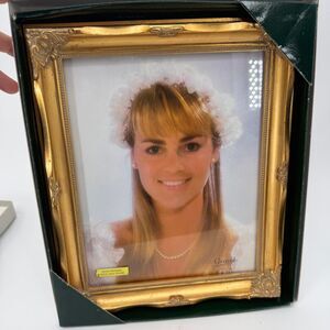 Carr Hand Finished Gold Leaf Frame NEW 8x10 VTG Sleek Elegant Decor Cottage Core